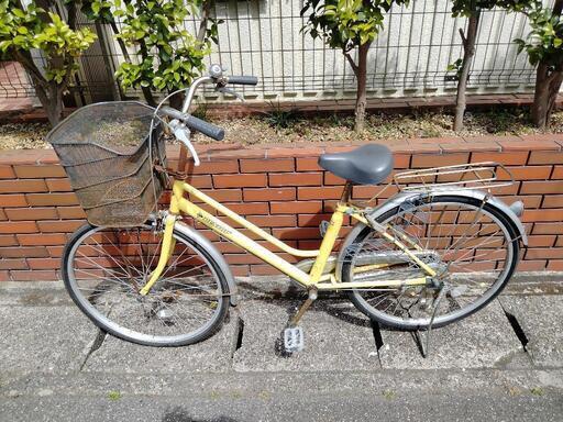(chariyoshy出品)26インチ自転車イエロー