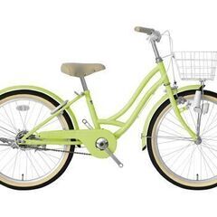 新車💛特価品💛24インチ パステルカラーでアイボリーパーツ 太目タイヤ ＬEDダイナモ　ピスタージュ