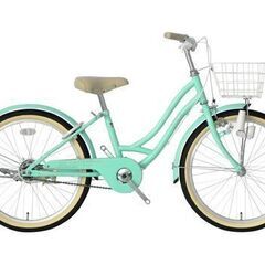 新車💛特価品💛24インチ パステルカラーでアイボリーパーツ 太目タイヤ ＬEDダイナモ　ピスタージュ