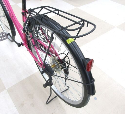 エンドウ商事 シティサイクル ママチャリ 自転車 荷台カゴ付き 6