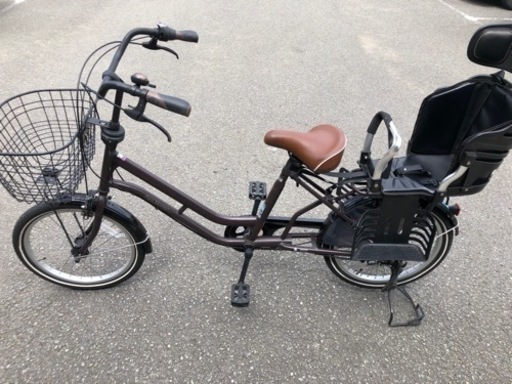 子乗せ自転車 ブラウン