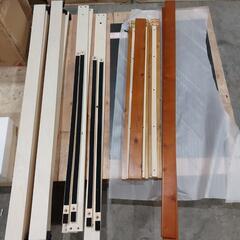 486 アイリスプラザ ベッド ベッドフレーム ダブル 2段階 高さ調整 耐荷重約200kg 天然木 すのこベッド ブラウン 幅約140×長さ約200cm×高さ約6.5~23.5㎝

