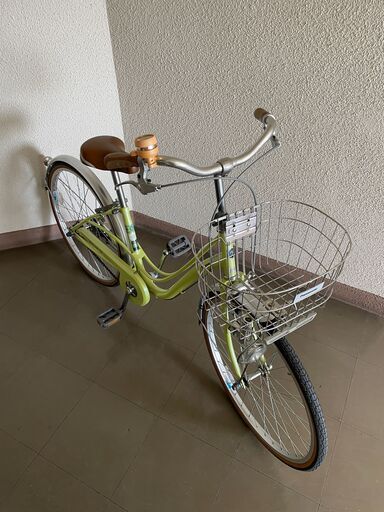 【北見市発】パナソニック Panasonic 自転車 691G00008 24インチ ギアなし 緑 (E1685rrkY)