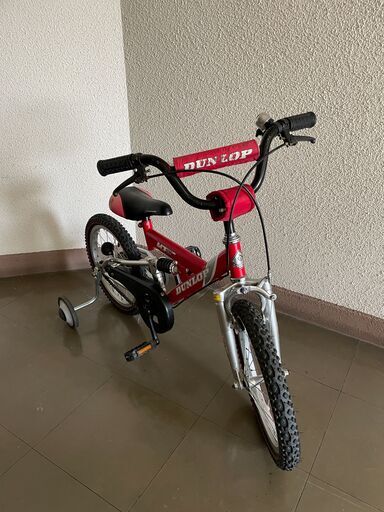 【北見市発】ダンロップ DUNLOP 子供用自転車 MT-162 AX27050672 16インチ ギアなし 赤 (E1691akmsY)