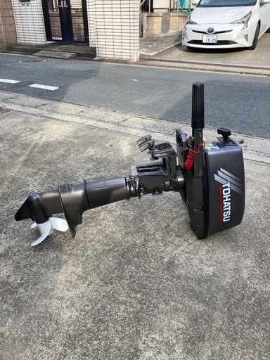 トーハツ 2サイクル5馬力船外機 M5BS トランサムS 中古(10馬力未満 