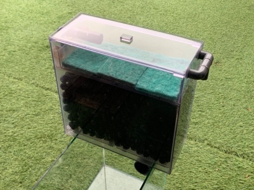 ９ヶ月使用　ウールボックス　ドライ濾過材17ℓ付　オーバーフロー対策加工済み