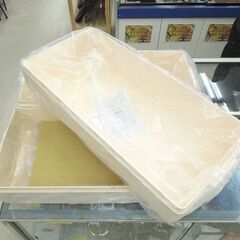 未使用保管品 タッパーウェア ロングスーパーケース アイボリー/ベージュ系 衣類収納 3個セット Tupperware ☆ 札幌市 北区 屯田 