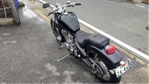 スティード 400 車検は来月6/14 実働 黒色 アメリカン 福岡市南区
