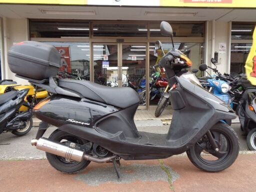 NO.4696　スペイシー１００　４サイクルエンジン　モリワキマフラー付き　リヤボックス付き　ブラック　☆彡 NO.4696 スペイシー100 4サイクルエンジン モリワキマフラー付き
