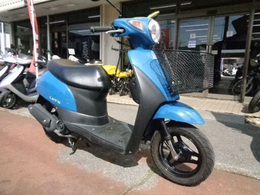 NO.4698　レッツ　４サイクルエンジン　フューエルインジェクション　前カゴ付き　ブルー　☆彡