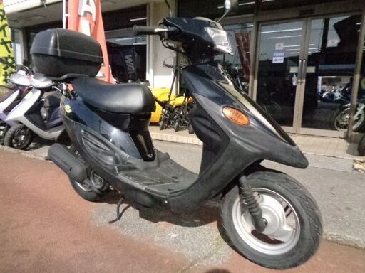 NO.4699　ＢＪ（ベーシックジョグ） ２サイクルエンジン　シャッターキー付き　２スト最終モデル　リヤボックス付き　ブラック　☆彡