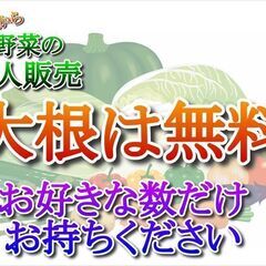 🔻【完売】🈚無料！【新鮮野菜】太い＆ミニ　大根は無料　複数可　🌈...