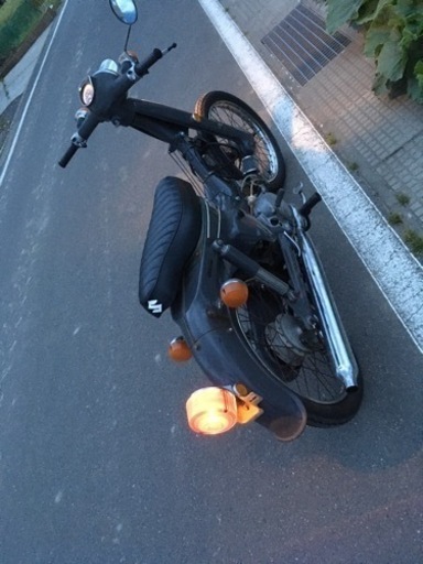 スズキ バーディ50 カスタム車 旧車 コブラシート マッドカラー
