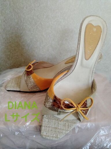 【使用1-2度のみ】【ほぼ未使用】DIANA サンダル Lサイズ（24.0〜24.5cm）