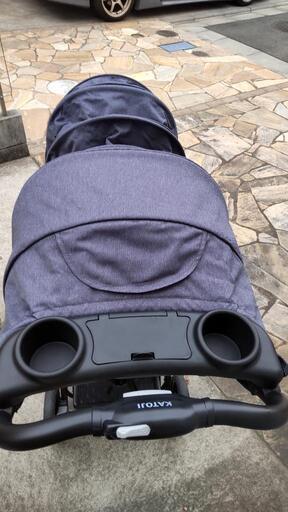 極美品　KATOJI カトージ 二人乗り ベビーカー 二人でゴーDX 二人乗り カトージ 二人乗りベビーカー 二人でゴーDX オニキス ブラック