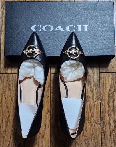 COACH ODETTE 60 LTR PUMP (size 8C)柄デザインプリント