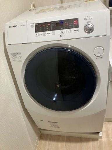 【受渡者確定】【SHARP】ドラム式洗濯乾燥機 ES-H10E1【30日まで引き取り限定】