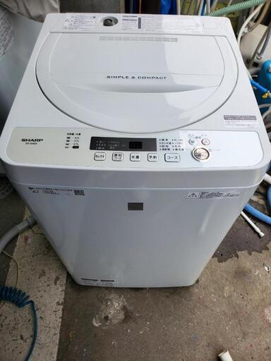 【☆】2019年式　極上美品！！　SHARP　4.5kg 洗濯機　分解クリーニング及び動作確認済み