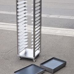 【ヤ取終了9/27】≪yt696ジ≫ 美品 tanico/タニコー シングルラック TX-BR-460 16枚差 パンラック トレー HIKIMOTO 六ツ取 woojung 600x400 現状品 50514-12 ヤ取終了9/27】≪yt696ジ≫ 美品 tanico/タニコー シングルラック TX-