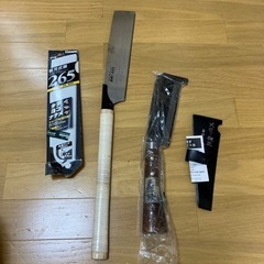 【中古・美品】長雲斎ナタ(鉈)とノコギリ(薪割り・焚き火・キャンプ用)