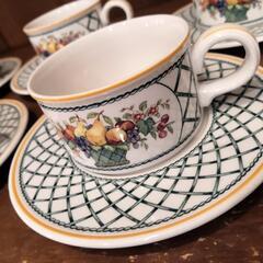 ビレロイ&ボッホ Basket カップ&ソーサー 5客セット