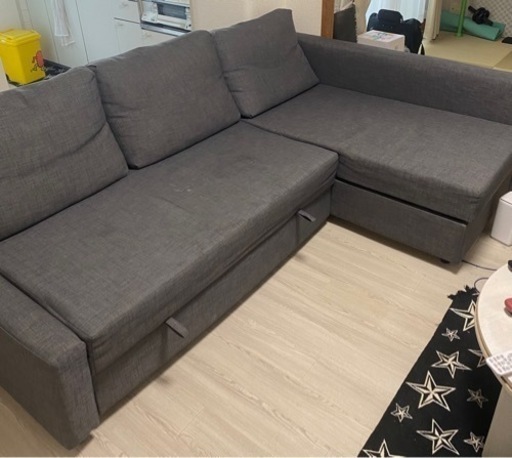FRIHETEN IKEA ソファ フリーヘーテン コーナーソファベッド 収納付き