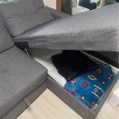 FRIHETEN IKEA ソファ フリーヘーテン コーナーソファベッド 収納付き