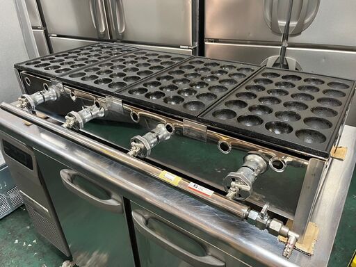 ★4連たこ焼き器　24穴　プロパンガス用★