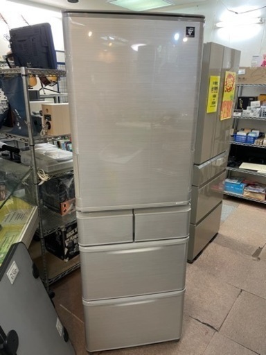 SJ-W412D-S プラズマクラスター冷蔵庫 5年保証