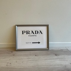 PRADA プラダ　IKEA  シルバーフレーム　フォト　額縁　額絵