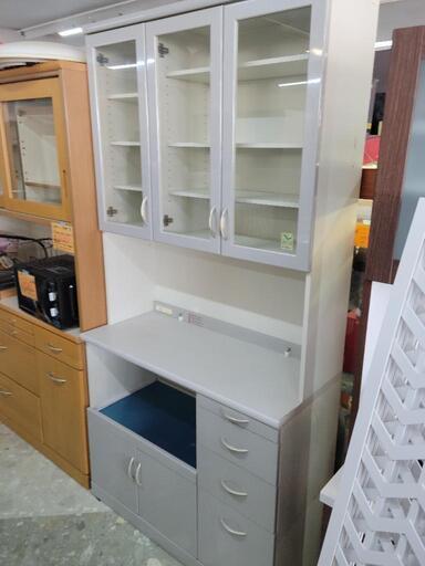 食器棚　キッチン棚　キッチンボード　中古　リサイクルショップ宮崎屋住吉店23.5.29k