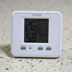 CITIZEN　デジタル温度・湿度計（クロック付）