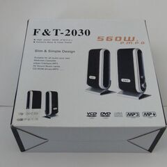 スリム＆シンプルデザインスピーカーアンプ付き F＆T-2030