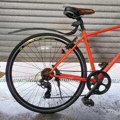 自転車中古　クロスバイク　COBRA　外装7段変速　フロントライトリア泥除け付き　フレームサイズ470　タイヤ700×28C