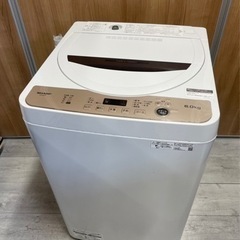 🚰風乾燥機能付✨️SHARP 洗濯機 ES-GE6F-T  6....