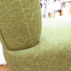 2人掛けソファ 幅123×奥行67×高さ68cm リビングソファ 二人掛け ファブリック デイジー グリーン 西岡店