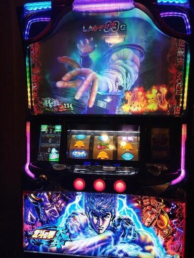 お取引決定 美品☆6号機☆家庭用電源パチスロ北斗の拳☆ 天昇 メダル不要機付き