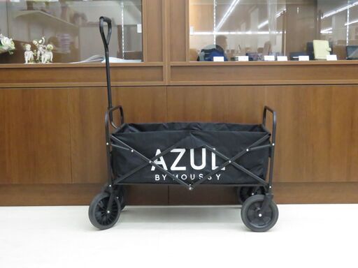 展示品 非売品 ノベルティ AZUL/アズール BY MOUSSY/バイマウジー キャリーカート キャリーワゴン アウトドア キャンプ ブラック