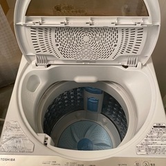 TOSHIBA東芝 7kg 縦型洗濯機 風乾燥機能付き AW-7G8BK-W 2020年製