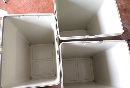 山崎産業　ダストBOX　ゴミ箱　3箱　仕分け　ビン　大型　90L×3　ダストボックス
