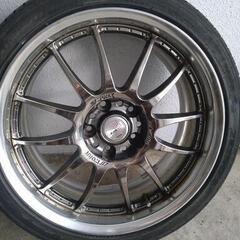 5月～6月1週目【至急処分】work xsa R18 8jj ＋45 アルミホイール 4本