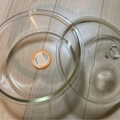 ククレット　キャセロール　耐熱ガラス食器　パイレックス