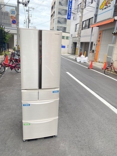 ♻️大阪市内配達設置無料 ♻️パナソニック冷蔵庫　411L 自動製氷機付き♻️保証有り