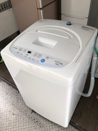 福岡市内配送無料　DW-P46CB-W 全自動洗濯機 ホワイト [洗濯4.6kg /乾燥機能無 /上開き]