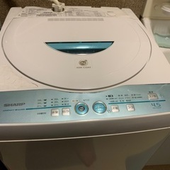 シャープ洗濯機4.5kg (車あるので配送無料でお届け可能です)