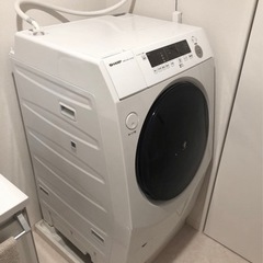 SHARP ドラム式洗濯乾燥機 ES-H10E-WR