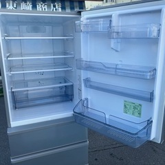 万代店 極美品 アクア 4ドア 冷凍冷蔵庫 355L AQR-36J S 2020年