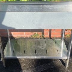 LIXIL/リクシル■sunwave/　ステンレス製作業台　引き出し付き　横90高さ頂点89　縦45  長野県、松本市　厨房機器