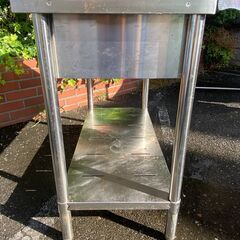 LIXIL/リクシル■sunwave/　ステンレス製作業台　引き出し付き　横90高さ頂点89　縦45  長野県、松本市　厨房機器