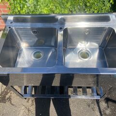 BELTECNO ステンレスシンク 2槽 横90高さ89（頂点) 縦45.5 長野県松本